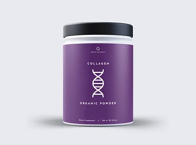 Collagen Supplement bottle collagen concept design label mockup mockups packaging packagingdesign powder product product design product designer product designs product label product labels supplement tub