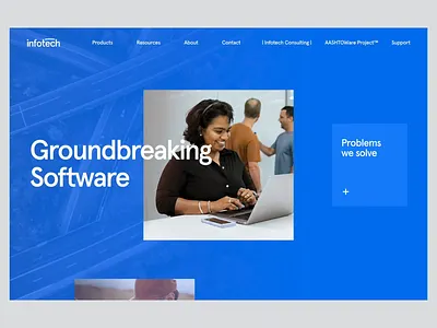 Infotech - Website animation build in business colorful colourful construction design interactive scroll site typography ui ux web animation web design webdesign website