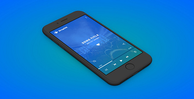 Droplitt Music Player clean design ui ux