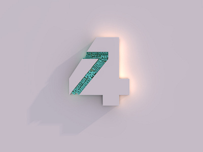 4seven Logo 3d branding cinema4d design logo