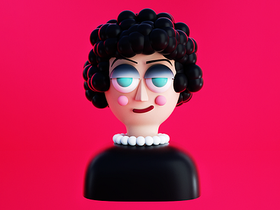 Tim Curry 3d c4d character design cinema 4d design film illo illustration movie octane octane render render rhps rocky horror picture show tim curry