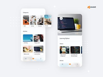 Avast - Parental Control Concept 2 concept mobile mobile app mobile app design ui