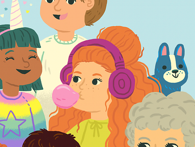 I snuck myself into a book :) cute design drawing illustration people