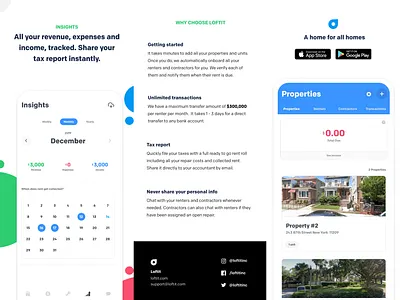 Loftit - Brochure Concept ad appstore brochure brochure layout design designer designs developer front end googleplay graphics homes loft lofti loftit logo mockup property property management ui