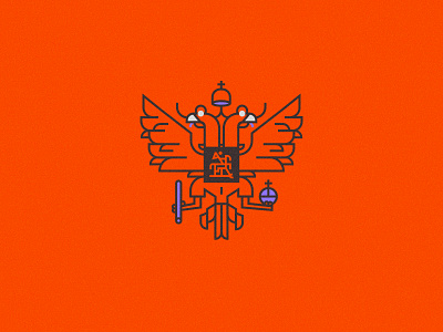 Coat of arms #4 art character coat of arms coatofarms eagle heraldic herb icon illustration logo russia vector