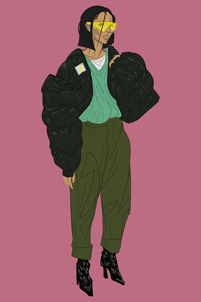 cyberpunk 2.0 character characterart characterdesign cyberpunk fashion illustration sci fi