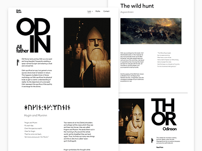 Myths&Lore - Details Page Design Concept adobe photoshop adobexd branding design details page lore mythology ui uidesign ux webdesign website webui webuiuxdesign