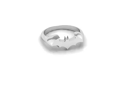 Batman Signet Ring 3D Model batman jewel jewelery jewellery jewelry jewelry design jewelry designer jewels matrix rhino3d rhinoceros
