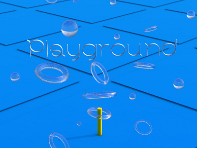 Playground 3d 3d art abstract c4d c4d art colors digital digital art geometry infinite minimal playground simple