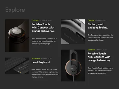 Minimal Layout Exploration blog blog post color dark design inspirational layout typography ui user experience user interface design userinterface ux web webdesign website