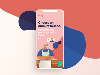 Pay App app color design illustration iphone landing logo ui ux