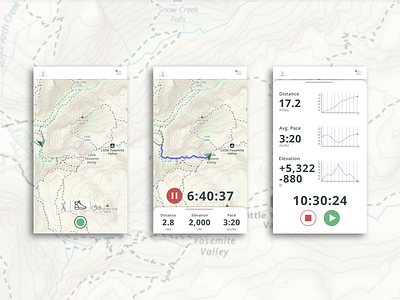 Daily Challenge 020 - Location Tracker app daily ui daily ui challenge dailychallenge dailyui dailyui020 dailyuichallenge gaiagps gps gps tracker location tracker ui ux