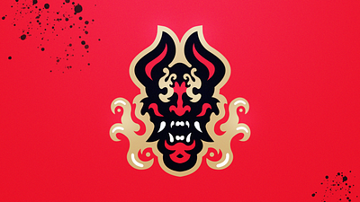 Oni Demon Mascot logo branding demon design esports esports logo illustration logo logotype mascot logo oni red vector