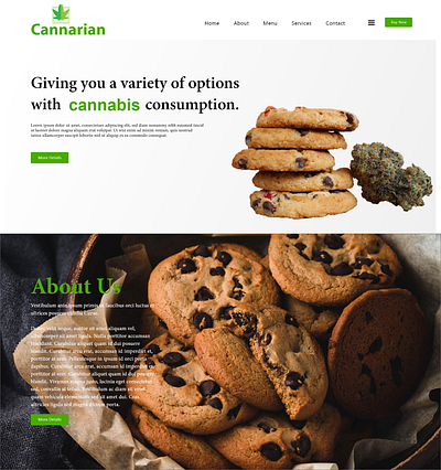 Cannabis Confectionery Landing Page cannabis design dispensary first post hire me marijuana ui ux ui design ux website weed weeds brand