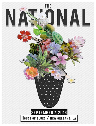 The National Gig Poster design gig poster graphic graphic design poster poster art print print design show poster