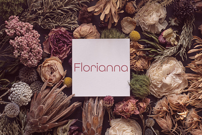 Florianna Logo branding design logo minimal typography vector