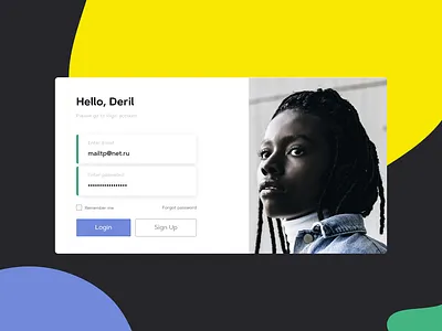 Login Window colorfull colors design figma girls login login page page site ui uiux