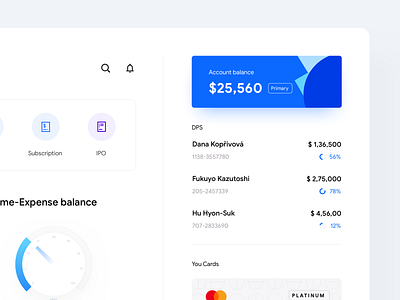 Internet Banking Dashboard - WIP bank ui banking dashboard card dashboard card ui cost breakdown credit card app credit dashboard credit dashboard credit score dashboard design wallet app wallet dashboard