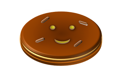 Pineapple Cookie art biscuits chocolate cookies creamy cute design emoji illustration logo original art pan cake pineapple sticker