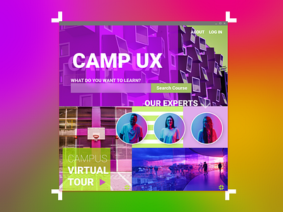Camp UX Landing Page landingpage ui ux