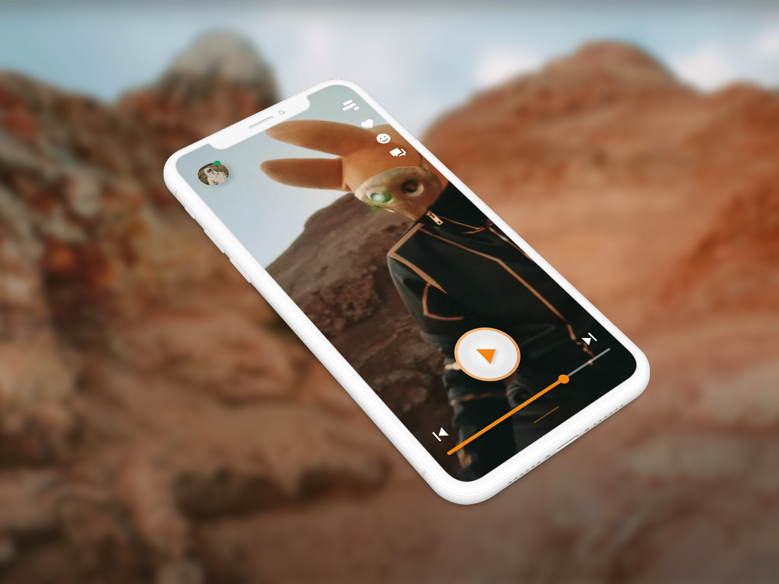 Video Player App Design - Interaction adobe xd interface design mobile app design ui videoplayer xddailychallenge