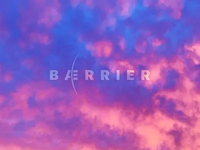 Bærrier Logo type branding branding and identity clouds logo logotype type