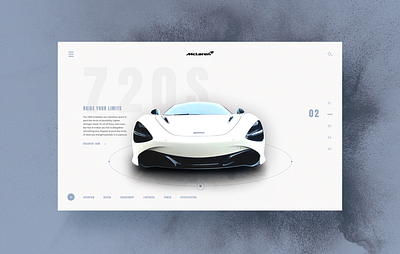 McLaren 720S Website Design Concept branding car creative design graphic design mclaren simple sportcar ui web website design