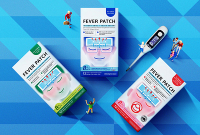 Fever Patch Packaging | 包 装 设 计 clinical fever patch fever patch medicine packaging design