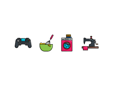 Stay at Home Icon at baking clothe controller game home icon laundry playstation sewing machine stay washing washing machine