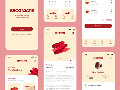 Secondate Beauty Design Concept 👄 app app design beauty design flat ios ios app design makeup mobile mobile app mobile app design mobile design secondate secondate ui ui ux ui design ux