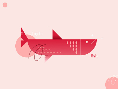 Gluglu fish art artwork colores colors design flat free graphic illustration vector