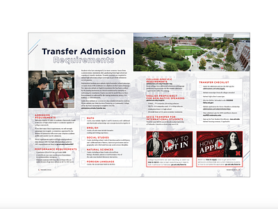 UNL Transfer Guide Magazine college collegiate graphic design magazine magazine spread nebraska print design university university of nebraska lincoln unl