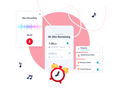 Alarmy : Make Successful Morning Routine app application design graphics ios mobile mobile app ui uiux ux