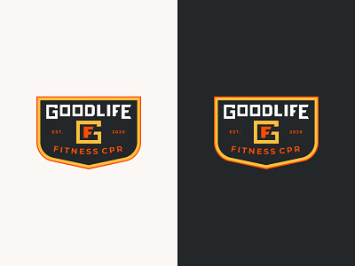 Goodlife Fitness Badges badge branding design fitness gf gym health icons illustration illustrator logo logodesign typography vector workout