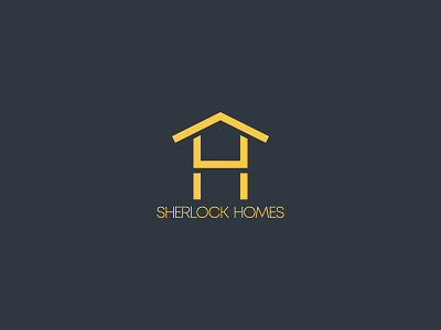 Sherlock Homes Construction Company branding branding design branding designer concept design conceptual construction company construction logo daily logo challenge daily logo design flat design home homes logo logo a day logo concept logotipo logotype logotypedesign sherlock sherlock holmes