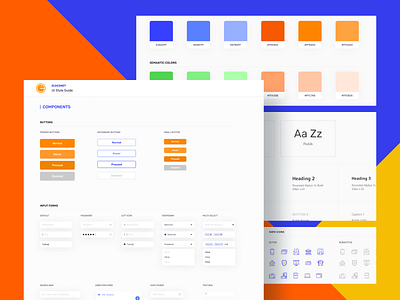 UI Kit for online-wallet banking branding design gui guide kit landing logo system ui uikit ux web website