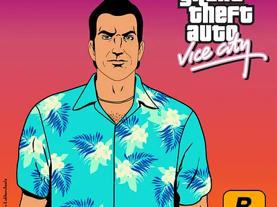 Tommy Vercetti - GTA Vice City character character design gta illustration rockstargames tommy vercetti vicecity
