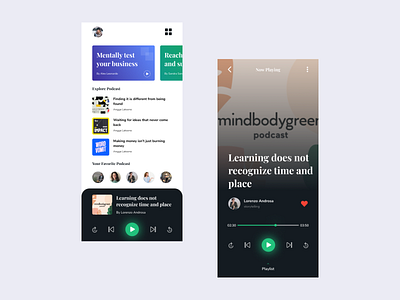 Podcast - Exploration Design 2020 aplication app audio design entertainment exploration illustration music music player play podcast podcasting podcasts ui ui ux uidesign uiux ux uxdesign