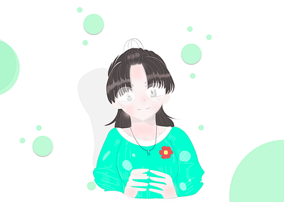 Girl Simple Vector girl vector vector illustration
