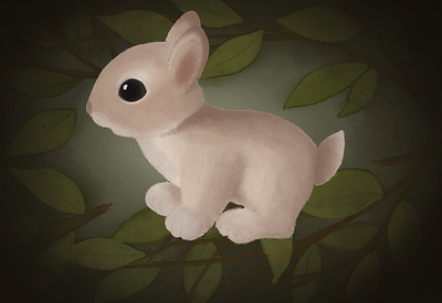 Little Rabbit animal animation baby animals childrens illustration design illustration procreate procreate art rabbit ui