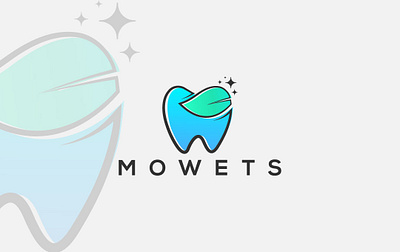 Mowets Logo brandidentity cleaning cleaning service creativelogo design designagency fiverr freelancer illustration logoexcellent mowets tooth toothclean typography upwork