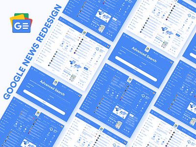 Google News Website Redesign blog challenge concept design google interface news posts search topics website