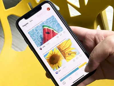 Community app, post pictures / quickly view more pictures animation jon jondesigner ui ux