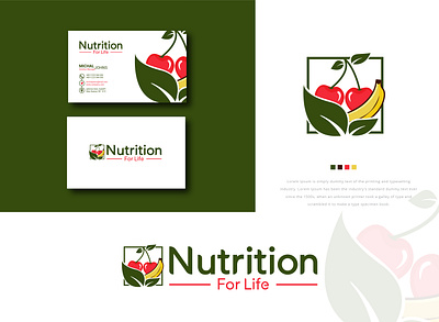 Nutrition logo design business flat food food and drink food app food service food services fooddelivery foodie foodies foodlogo freshfoodservices healthy identity branding logo meal planner meal prep mealprep mealpreps meals