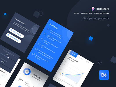 Brickshare project is live on Behance behance behance project branding building apartment casestudy design components icon illustration investment live project neel prakhar presentation presentation template property real estate share stock market sharma web website