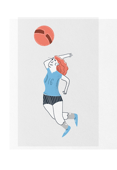 Part of Next Project art ball digital painting digitalart dribble illustration volleyball