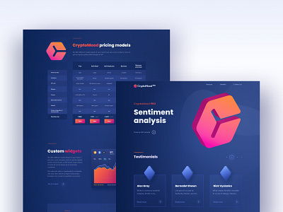 CryptoMood Pro clean crypto crypto currency crypto wallet cryptocurrency design illustraion landing ui ui design user interface web desgin web design webdesign