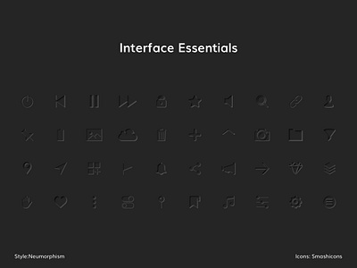 Interface Essentials Neumorphism mobile ui neumorphism ui