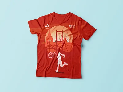 Running To The Future design illustraion runner tshirt tshirtdesign