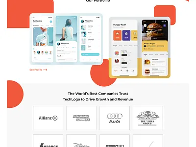 Tech Website Template branding design illustration technology ui ux ux website ui design